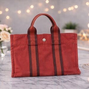 Hermès Fourre-Tout Canvas Tote